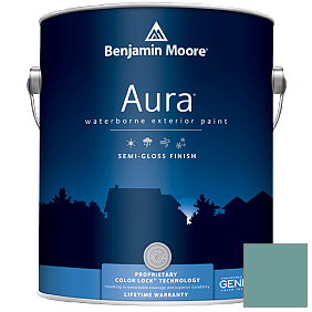 Краска Aura Waterborne Exterior Semi-Gloss Finish (632) цвет 677 Azure Water