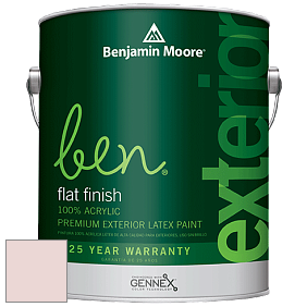 Benjamin Moore Ben 541 Waterborne Exterior Flat Finish краска цвет 2092-70 Fairest Pink