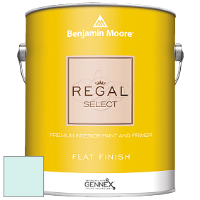 Benjamin Moore 547 Regal Select Waterborne Interior Flat Finish краска цвет 2048-70 Barely Teal
