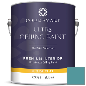 Краска COLOR SMART CS 758 ULTRA CEILING PAINT ультраматовая краска цвет 726 Rendezvous Bay