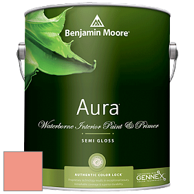 Benjamin Moore Aura 528 Waterborne Interior Semi-gloss Finish краска цвет 2013-40 Dusk Pink