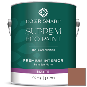 Краска COLOR SMART CS 619 SUPREM ECO PAINT матовая краска цвет 1210 Ten Gallon Hat