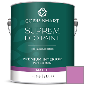 Краска COLOR SMART CS 619 SUPREM ECO PAINT матовая краска цвет 2076-40 Raspberry Mousse
