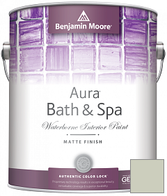 Краска Benjamin Moore Aura Bath & Spa Interior Paint Matte Finish (532) цвет 471 Tea Light