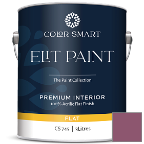 Краска COLOR SMART CS 745 ELIT PAINT глубокоматовая моющаяся краска цвет 1364 Vintage Claret