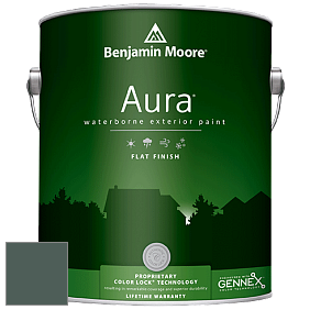 Benjamin Moore Aura 629 Waterborne Exterior Flat Finish краска цвет 686 Crisp Romaine