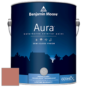 Benjamin Moore Aura 632 Waterborne Exterior Semi-Gloss Finish краска цвет 1201 Spiced Apple Cider
