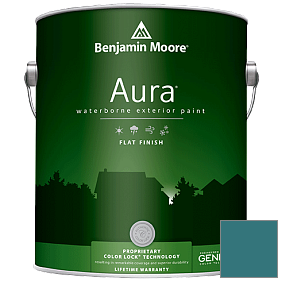 Краска Aura Waterborne Exterior Flat Finish (629) цвет 2054-30 Venezuelan Sea