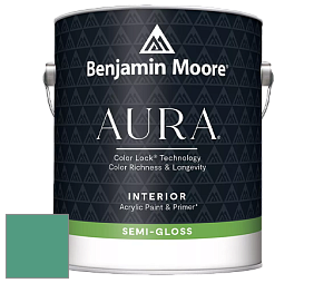 Benjamin Moore Aura 528 Waterborne Interior Semi-gloss Finish краска цвет NCS S 3040-B90G 