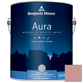 Краска Aura Waterborne Exterior Semi-Gloss Finish (632) цвет 2091-50 Rosy Tan