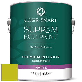 COLOR SMART CS 619 SUPREM ECO PAINT матовая краска цвет 2027-30 Eccentric Lime