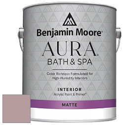 Benjamin Moore Aura 532 Bath & Spa Waterborne Interior Paint Matte Finish краска цвет NCS S 3010-R 
