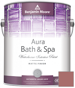 Краска Benjamin Moore Aura Bath & Spa Interior Paint Matte Finish (532) цвет 2091-40 Red River Clay