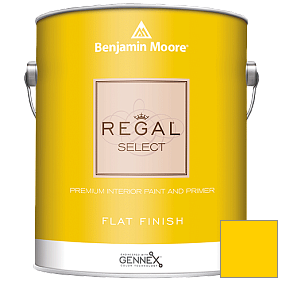 Краска Regal Select Waterborne Interior Flat Finish (547) цвет 2022-30 Bright Yellow