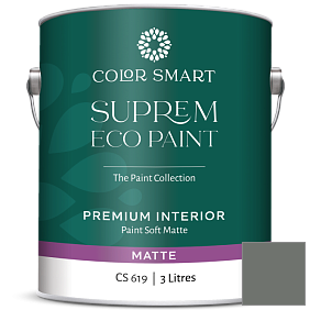 Краска COLOR SMART CS 619 SUPREM ECO PAINT матовая краска цвет 1581 Millstone Gray