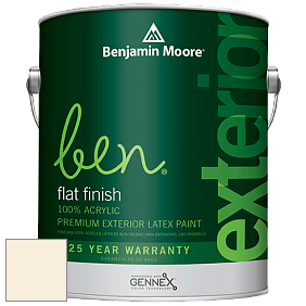 Benjamin Moore Ben 541 Waterborne Exterior Flat Finish краска цвет OC-94 Windswept
