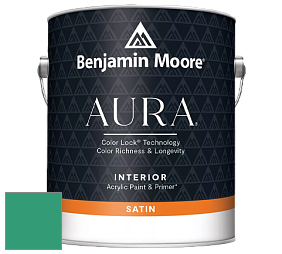 Benjamin Moore Aura 526 Waterborne Interior Satin Finish покрытие цвет 2043-30 Kelp Forest Green