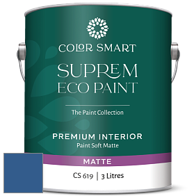COLOR SMART CS 619 SUPREM ECO PAINT матовая краска цвет 2065-20 Dark Royal Blue