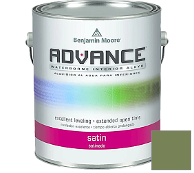 Краска Benjamin Moore 792. Advance Interior Paint-Satin эмаль цвет 546 Courtyard Green