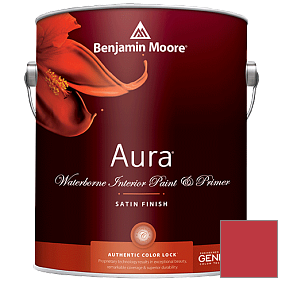 Краска Aura Waterborne Interior Satin Finish (526) цвет 2002-10 Vermilion