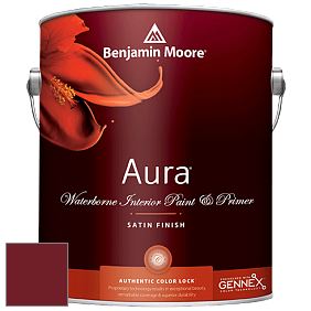 Benjamin Moore Aura 526 Waterborne Interior Satin Finish покрытие цвет RAL 3004 