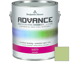 Краска Benjamin Moore 792. Advance Interior Paint-Satin эмаль цвет 425 Lime Twist