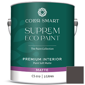 Краска COLOR SMART CS 619 SUPREM ECO PAINT матовая краска цвет 2130-10 Black Bean Soup