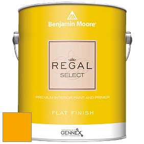 Benjamin Moore 547 Regal Select Waterborne Interior Flat Finish краска цвет 2020-10 Bumble Bee Yellow