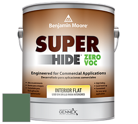 Benjamin Moore 355 Super Hide Zero Voc Interior Flat краска цвет 567 Balsam