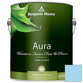 Краска Aura Waterborne Interior Semi-gloss Finish (528) цвет 2066-60 Honolulu Blue