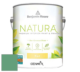 Benjamin Moore 514 Natura Interior Semi-Gloss Finish краска цвет 587 Scotch Plains Green