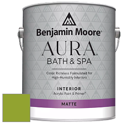 Benjamin Moore Aura 532 Bath & Spa Waterborne Interior Paint Matte Finish краска цвет 2028-20 Douglas Fir