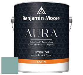 Benjamin Moore Aura 526 Waterborne Interior Satin Finish покрытие цвет NCS S 3020-B50G 