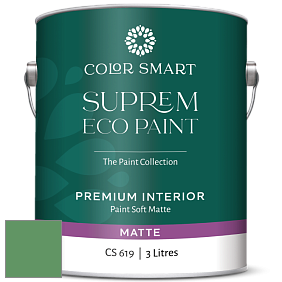COLOR SMART CS 619 SUPREM ECO PAINT матовая краска цвет 2036-30 Green with Envy