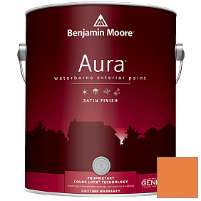Краска Aura Waterborne Exterior Satin Finish (631) цвет 2015-30 Calypso Orange