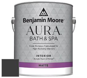 Benjamin Moore Aura 532 Bath & Spa Waterborne Interior Paint Matte Finish краска цвет NCS S 9000-N 