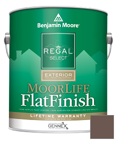 Краска Regal Select Exterior Paint-MoorLife Flat Finish (W105) цвет 1246 Cup o' Java