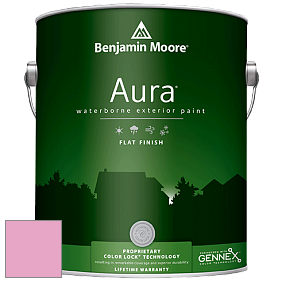 Benjamin Moore Aura 629 Waterborne Exterior Flat Finish краска цвет 2086-50 Blushing Bride