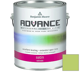 Краска Benjamin Moore 792. Advance Interior Paint-Satin эмаль цвет 418 Willow Springs Green