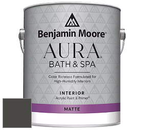 Benjamin Moore Aura 532 Bath & Spa Waterborne Interior Paint Matte Finish краска цвет NCS S 8502-Y 