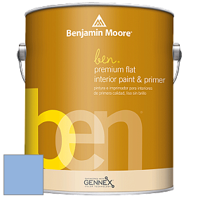Benjamin Moore Ben W625 Premium Interior Latex Flat краска цвет 2067-50 Summer Blue