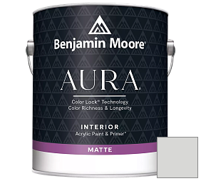 Краска Benjamin Moore Aura Interior Paint - Matte (522) цвет 1611 Graytint