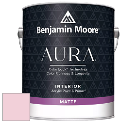 Benjamin Moore Aura 522 Interior Paint - Matte краска цвет 2087-60 Ribbon Pink