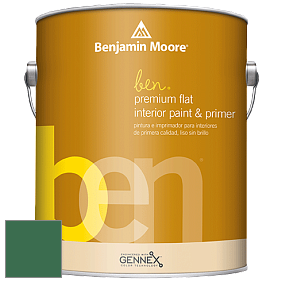 Benjamin Moore Ben W625 Premium Interior Latex Flat краска цвет 2040-20 Green Meadows