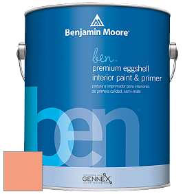 Benjamin Moore Ben W626 Premium Interior Latex Eggshell краска цвет 2014-40 Peachy Keen