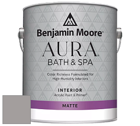 Benjamin Moore Aura 532 Bath & Spa Waterborne Interior Paint Matte Finish краска цвет AF-675 