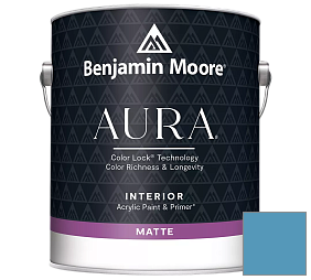 Краска Benjamin Moore Aura Interior Paint - Matte (522) цвет 2061-40 Electric Blue