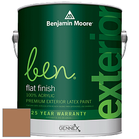 Benjamin Moore Ben 541 Waterborne Exterior Flat Finish краска цвет 1092 Glazed Pear