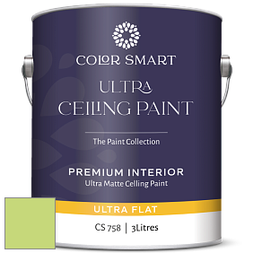 COLOR SMART CS 758 ULTRA CEILING PAINT ультраматовая краска цвет NCS S 0550-G40Y 