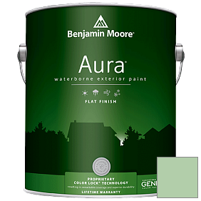 Краска Aura Waterborne Exterior Flat Finish (629) цвет 2034-50 Acadia Green